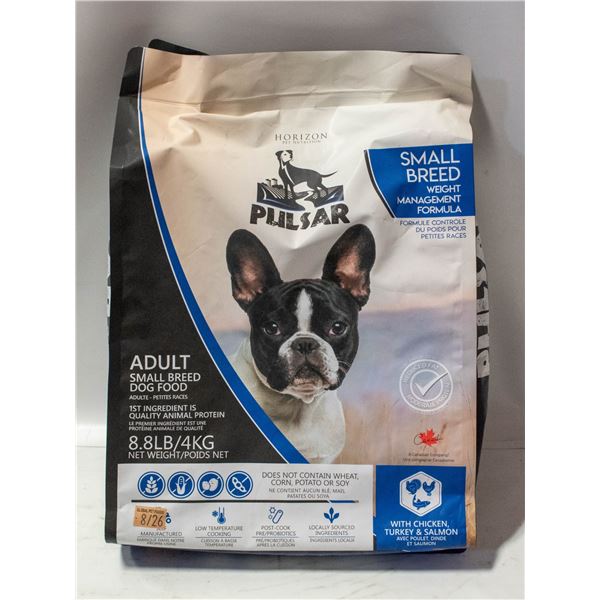 BAILIFF SEIZED: 8.8LB PULSAR SMALL BREED WEIGHT