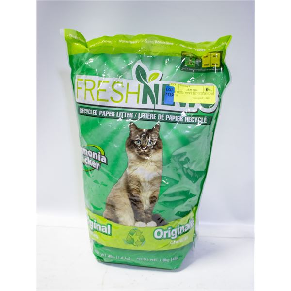 BAILFF SEIZED:4LBS FRESH NEWS RECYCLED PAPERLITTER