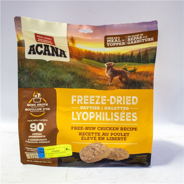 BAILIFF SEIZED 14 OZ ACANA FREEZE DRIED
