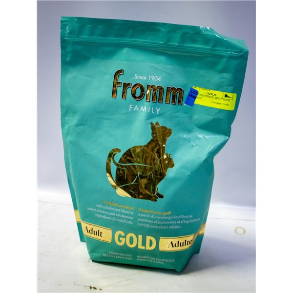 BAILIFF SEIZED:4LB FROMM FAMILY ADULT GOLD CATFOOD