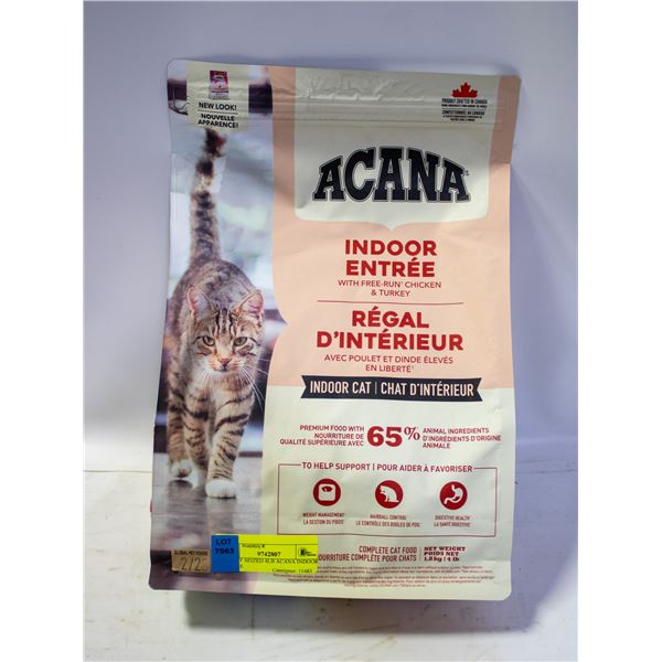 BAILIFF SEIZED 4LB ACANA INDOOR ENTRÉE