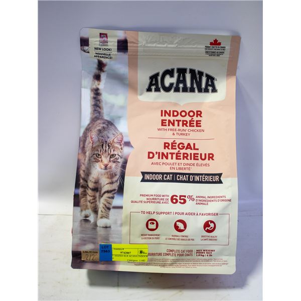BAILIFF SEIZED 4LB ACANA INDOOR ENTRÉE