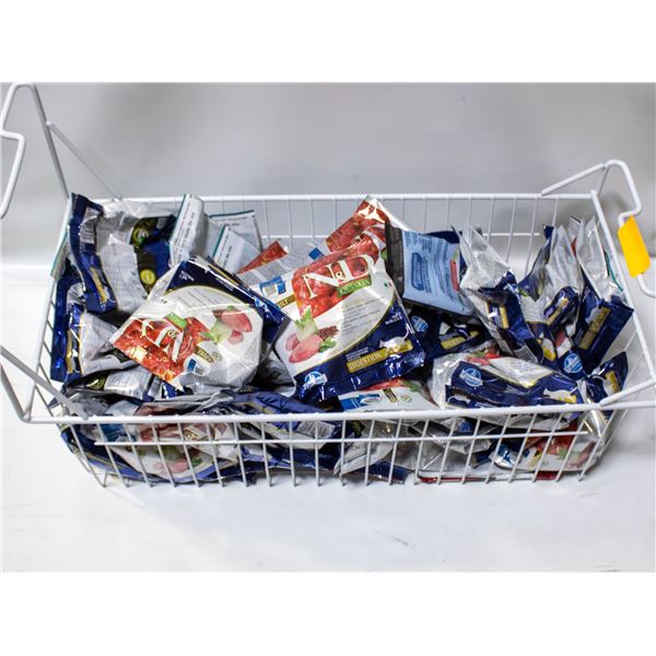 BAILIFF SEIZED: SAMPLE PACKS OF DRY DOG FOOD