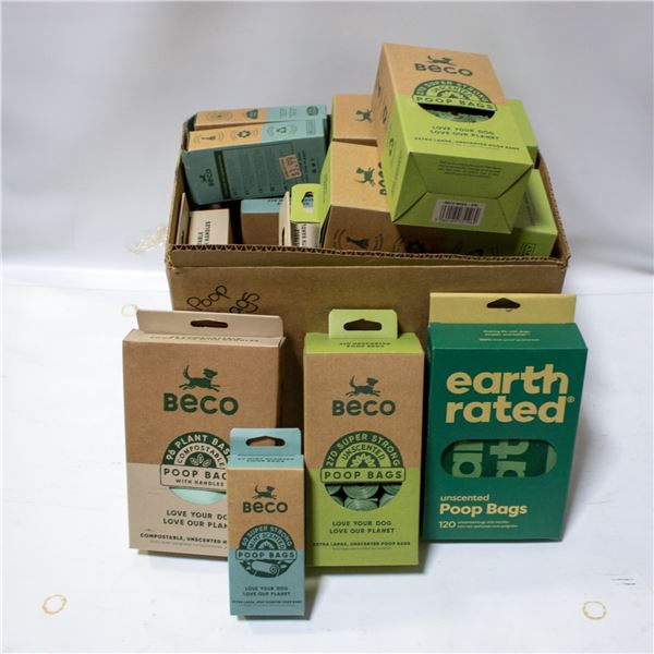 BAILIFF SEIZED: LARGE BOX OF POOP BAGS