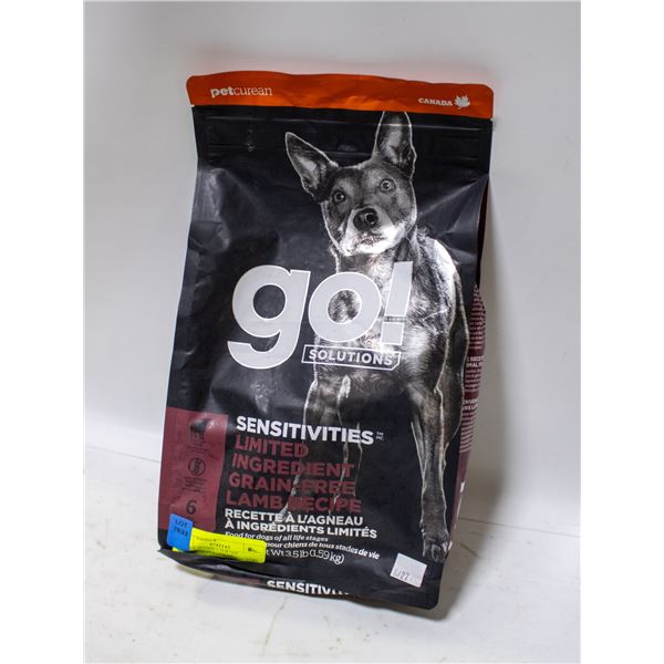 BAILIFF SEIZED 3.5LB GO! SOLUTIONS DOG FOOD
