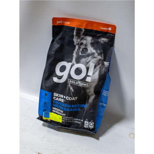 BAILIFF SEIZED 3.5LB GO! SOLUTIONS DOG FOOD