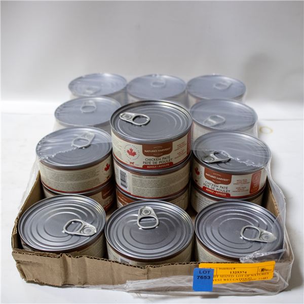 BAILIFF SEIZED: LOT OF NATURES HARVEST WET CATFOOD