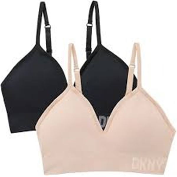2 PACK DKNY SEAMLESS BRA SIZE M
