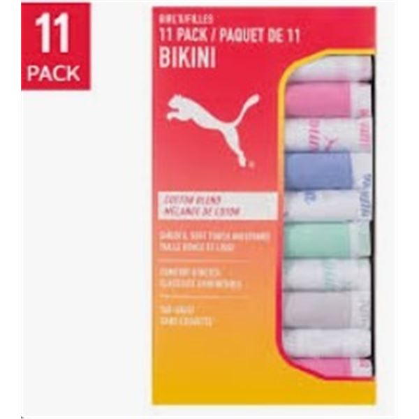 NEW 7 PACK PUMA BRIEFS GIRL'S BIKINI SIZE XS
