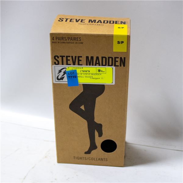 NEW 4 PACK OF STEVE MADDEN WOMENS SMALL TIGHTS
