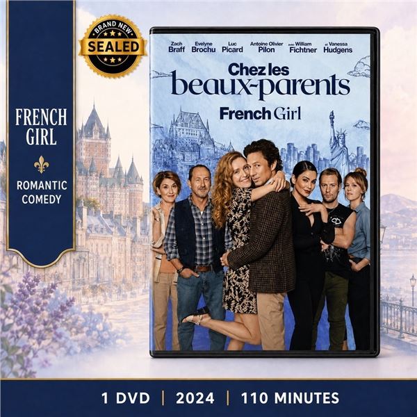 NEW DVD "FRENCH GIRL" ZACH BRAFF 2024