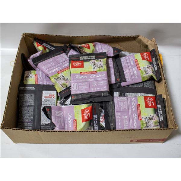 BAILIFF SEIZED: SAMPLE PACKS OF ORIJEN KITTEN DRY