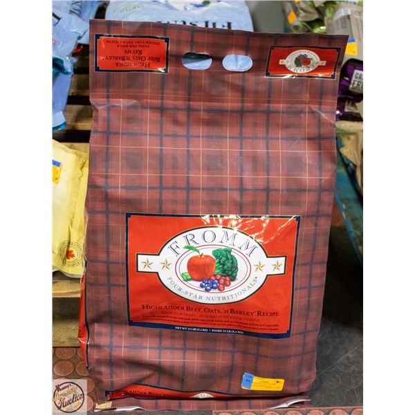 BAILIFF SEIZED: 12LB FROMM HIGHLANDER BEEF OATS