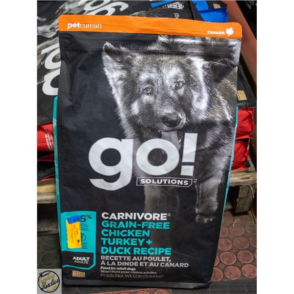BAILIFF SEIZED: 12LB GO! SOLUTIONS CARNIVORE GRAIN