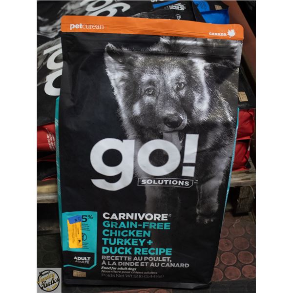 BAILIFF SEIZED: 12LB GO! SOLUTIONS CARNIVORE GRAIN