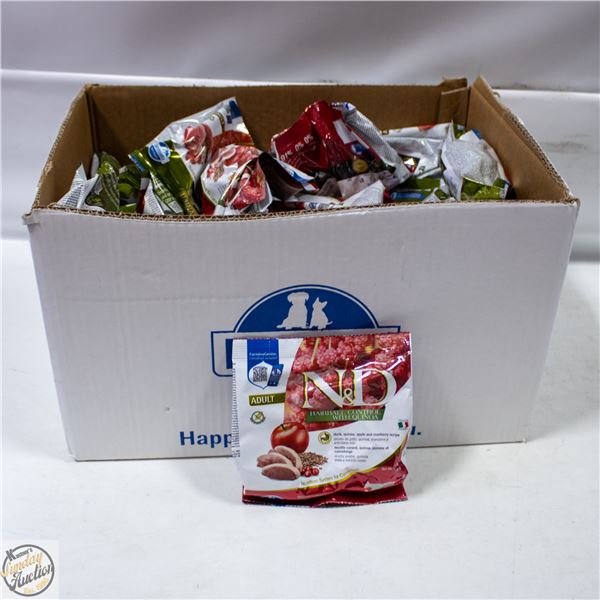 BAILIFF SEIZED: FLAT OF SAMPLES OF N&D DRY DOGFOOD