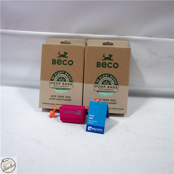 BAILIFF SEIZED: LOT OF COMPOSTABLE POOP BAGS