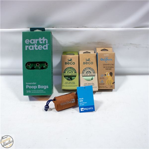 BAILIFF SEIZED: LOT OF COMPOSTABLE POOP BAGS