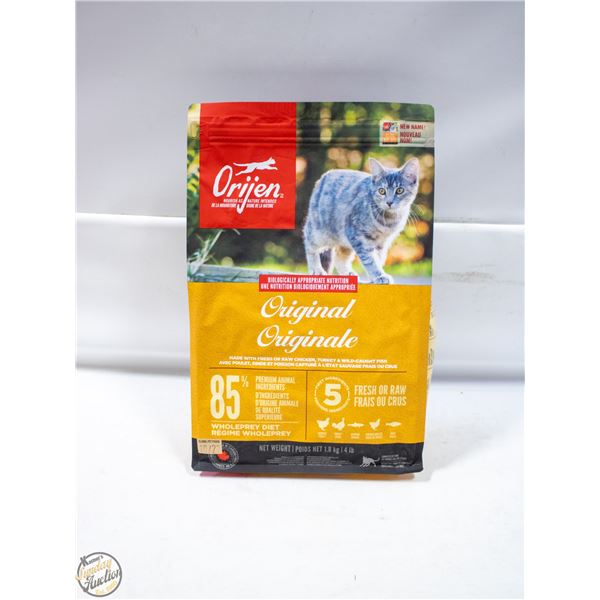 BAILIFF SEIZED: 4LB ORIJEN ORIGINAL CAT FOOD