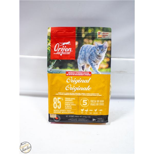 BAILIFF SEIZED: 4LB ORIJEN ORIGINAL CAT FOOD