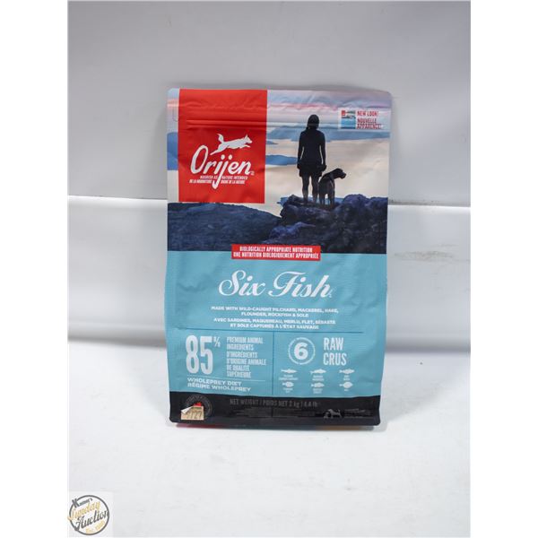 BAILIFF SEIZED: 4.4LB ORIJEN SIX FISH DOG FOOD