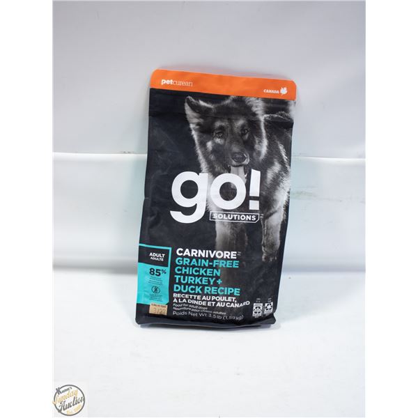 BAILIFF SEIZED: 3.5LB GO! SOLUTIONS GRAIN FREE