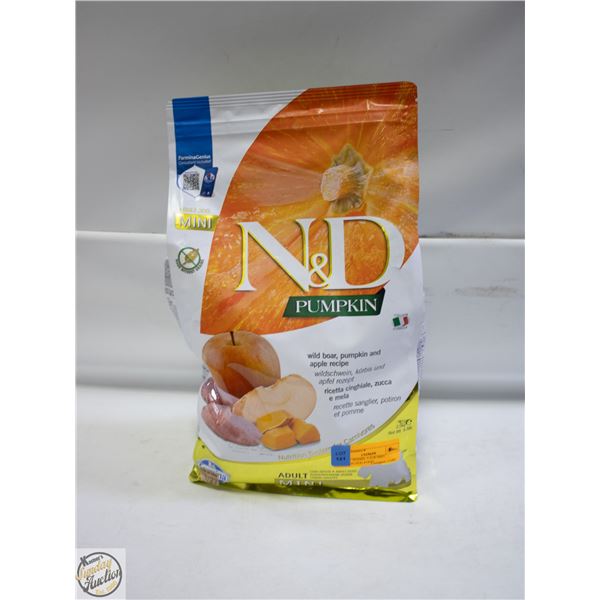 BAILIFF SEIZED: 5.5LB N&D PUMPKIN DOG FOOD