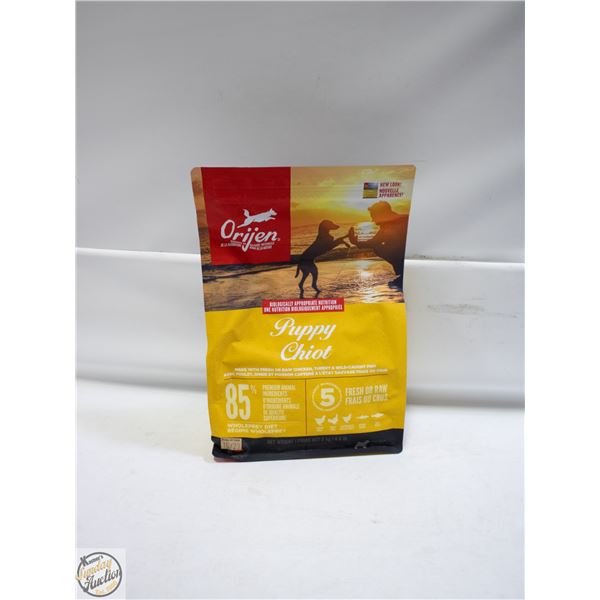 BAILIFF SEIZED: 4.4LB ORIJEN PUPPY DOG FOOD