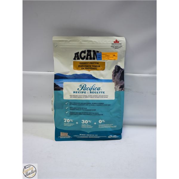 BAILIFF SEIZED: 4.4LB ACANA PACIFICA RECIPE DRY