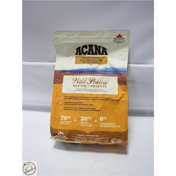 BAILIFF SEIZED: 4LB ACANA WILD PRAIRIE RECIPE DRY