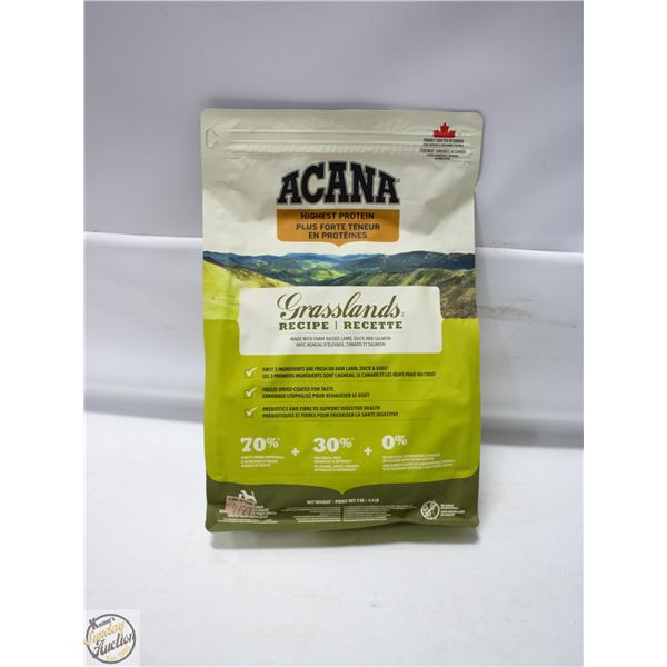 BAILIFF SEIZED: 4LB ACANA GRASSLANDS RECIPE DRY