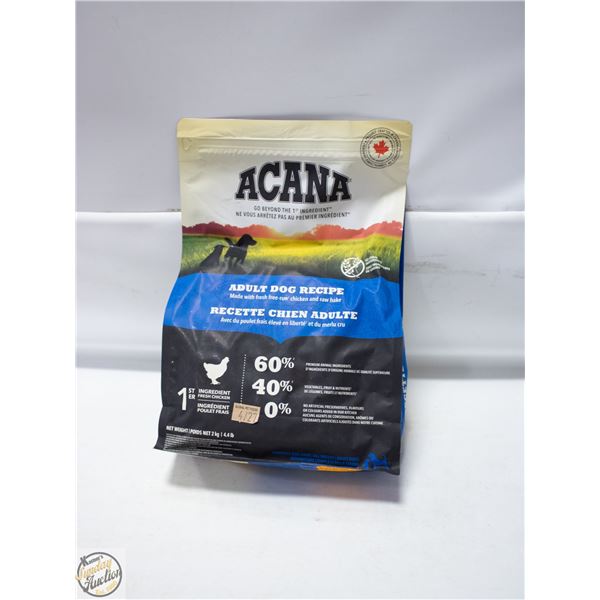 BAILIFF SEIZED: 4.4LB ACANA ADULT DOG RECIPE DRY