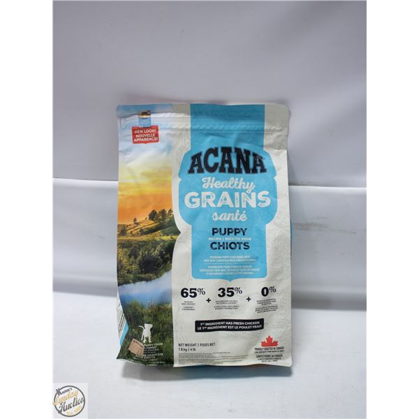 BAILIFF SEIZED: 4.4LB ACANA PUPPY RECIPE DRY