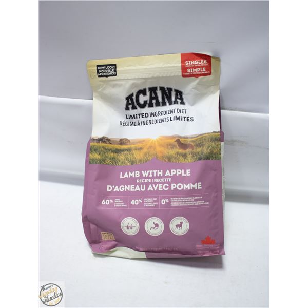 BAILIFF SEIZED: 4LB ACANA LAMB WITH APPLE DRY