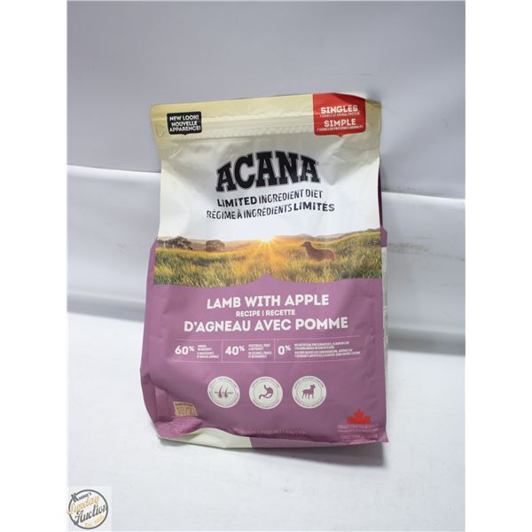 BAILIFF SEIZED: 4LB ACANA LAMB WITH APPLE DRY