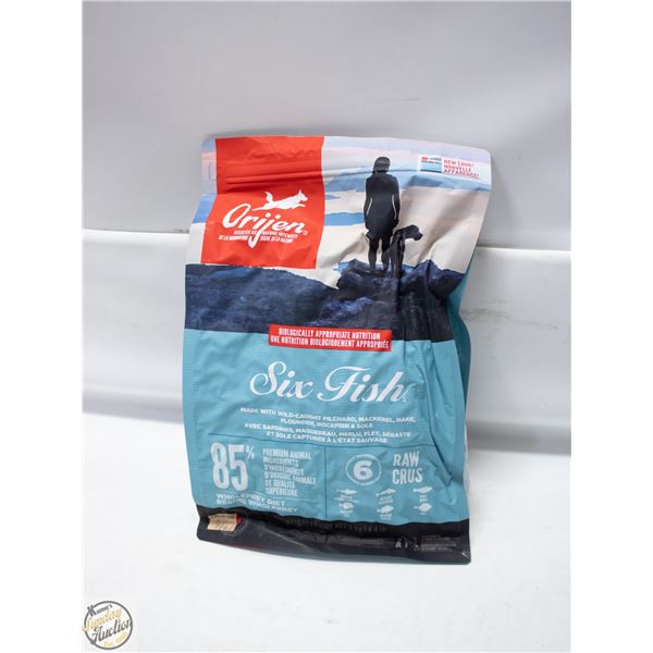 BAILIFF SEIZED: 4LB ORIJEN SIX FISH DRY DOG FOOD