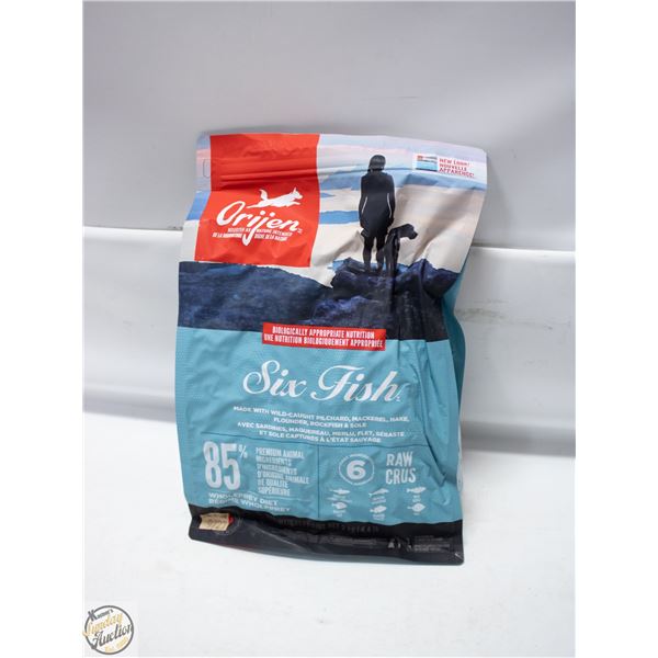 BAILIFF SEIZED: 4LB ORIJEN SIX FISH DRY DOG FOOD