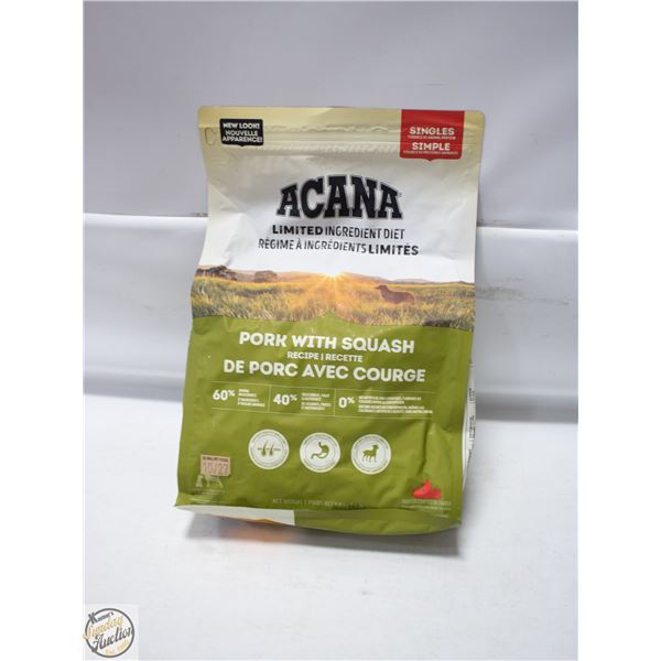 BAILIFF SEIZED: 4LB ACANA PORK WITH SQUASH RECIPE