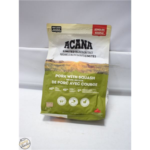 BAILIFF SEIZED: 4LB ACANA PORK WITH SQUASH RECIPE