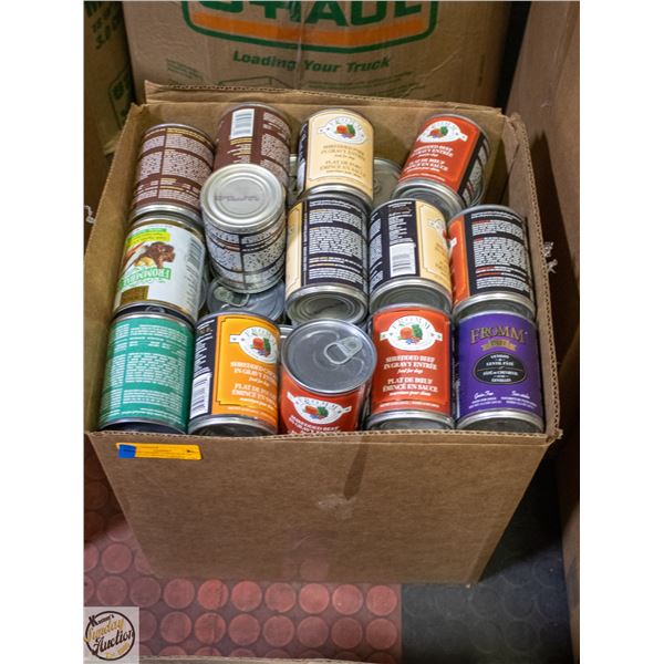 BAILIFF SEIZED: LARGE BOX OF ASSORTED BRAND CANNED