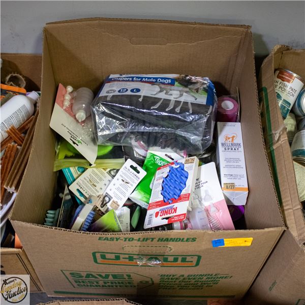 BAILIFF SEIZED: LARGE BOX OF ASSORTED PET PRODUCTS