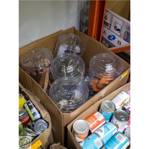 BAILIFF SEIZED: LARGE BOX OF SNACK STATION DOG