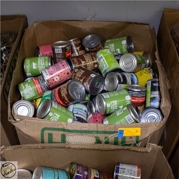 BAILIFF SEIZED: LARGE BOX OF ASSORTED BRAND CANNED