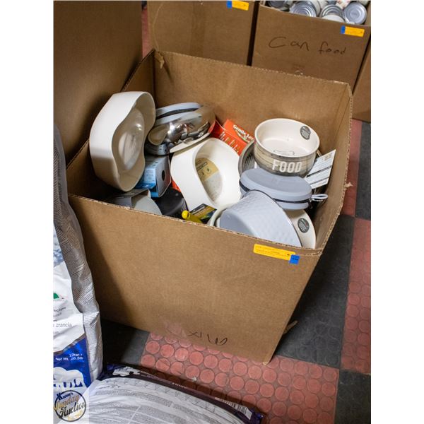 BAILIFF SEIZED: LARGE BOX OF OF PET FOOD/WATER