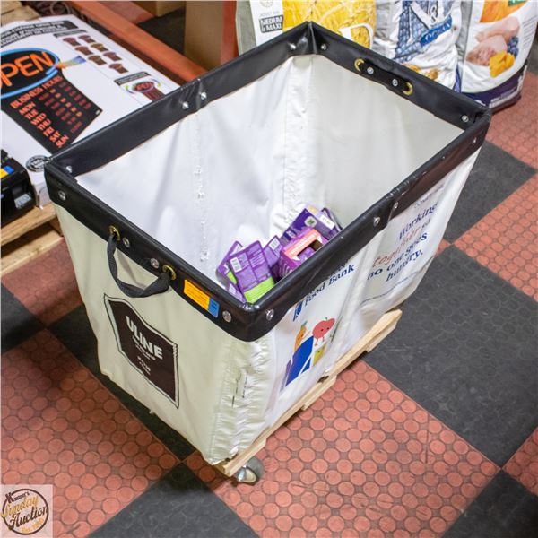 BAILIFF SEIZED: ULINE WHEELED CART WITH APPROX