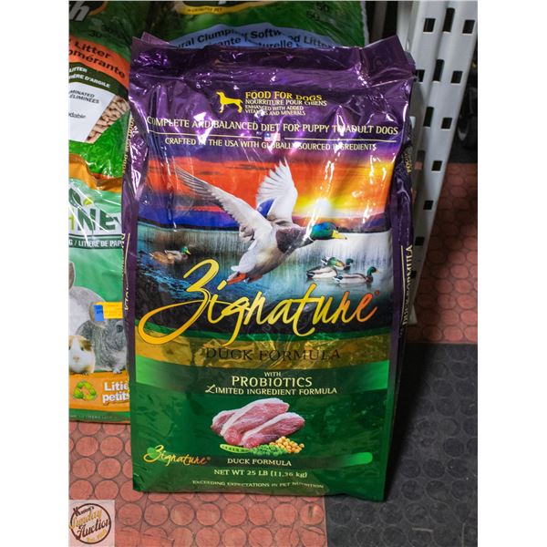 BAILIFF SEIZED: 25LB SIGNATURE DUCK FORMULA DRY