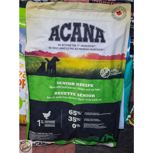 BAILIFF SEIZED: 13.2LB ACANA SENIOR RECIPE DRY DOG