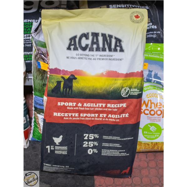 BAILIFF SEIZED: 25LB ACANA SPORT & AGILITY RECIPE