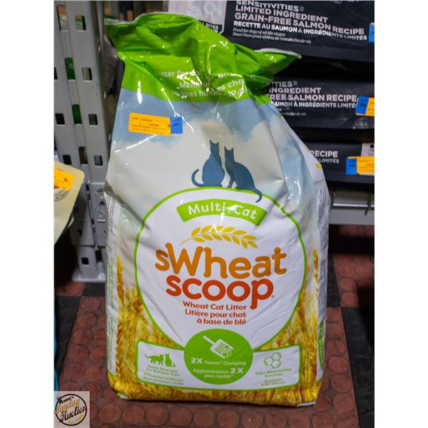 BAILIFF SEIZED: 28LB SWHEAT SCOOP WHEAT CAT LITTER