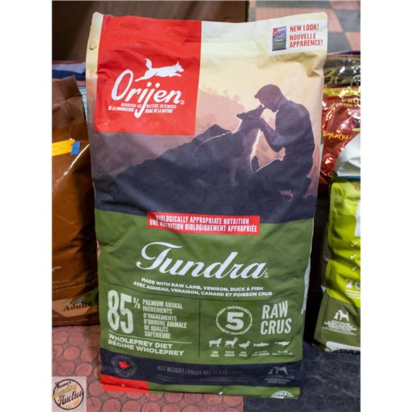 BAILIFF SEIZED: 25LB ORIJEN TUNDRA DRY DOG FOOD